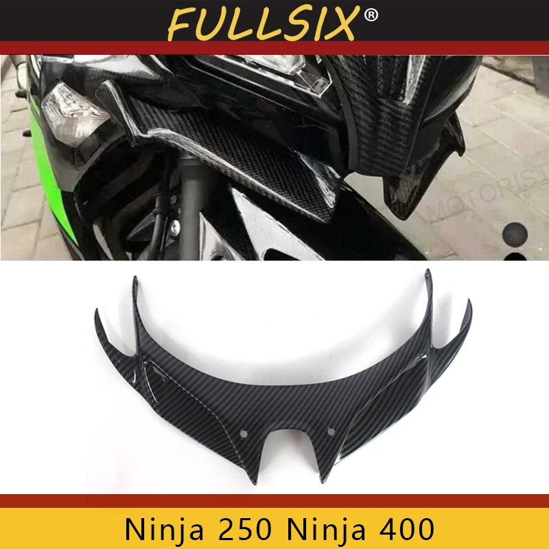 Для KAWASAKI ninja 250 ninja 400 мотоциклетные передние Обтекатели аэродинамические крылышки защита из углеродного волокна