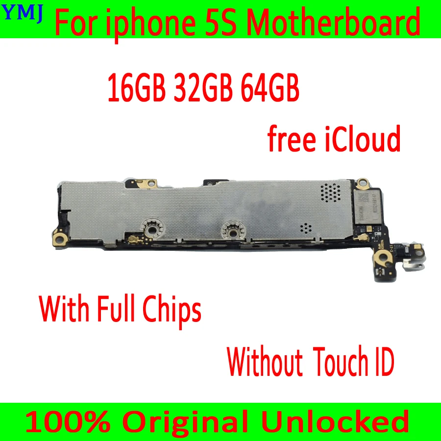 100% Оригинальный разблокированный для iPhone 4 4s 5 5c 5s 5se материнская плата не за счет