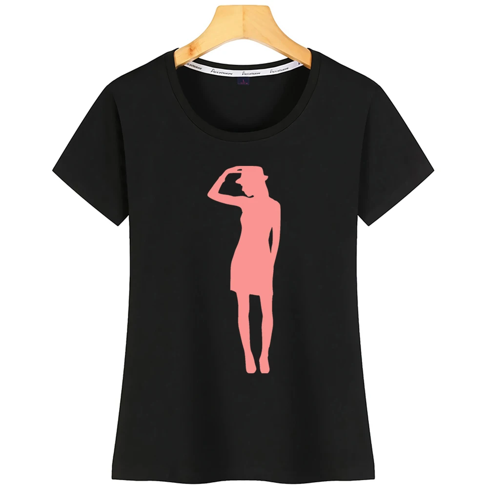 

Tops T Shirt Women Silhouette Femme 16 Fashion White Print Tshirt