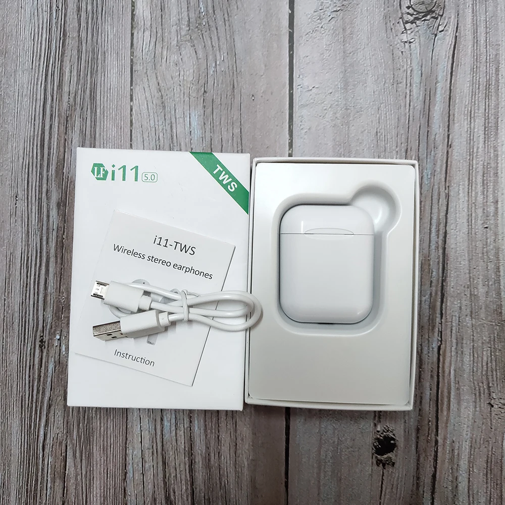 white i11 Обновленные i99 TWS 1:1 беспроводные bluetooth-гарнитуры наушники tws i11 i12 для iPhone Android не i20 i30 i60 i1000 i200 Tws - Цвет: white i11