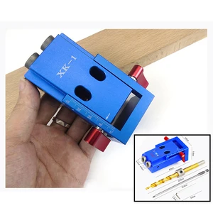 Алюминиевый набор зажимов для карманных отверстий, система для работы по дереву и столярных изделий + ступенчатое сверло и аксессуары для деревообработки DIY
