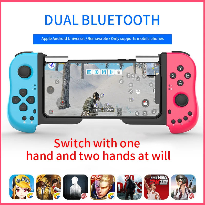 

Bluetooth геймпад с одной рукой растягивающийся игровой джойстик беспроводной игровой контроллер для iOS Android мобильный телефон Bluetooth TV 2020