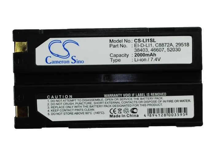 Cameron Sino 29518 38403 46607 52030 Аккумулятор для HUACE XB 2 R30 M600 X90 X20 X300 Kyocera Finecam S3R 2000