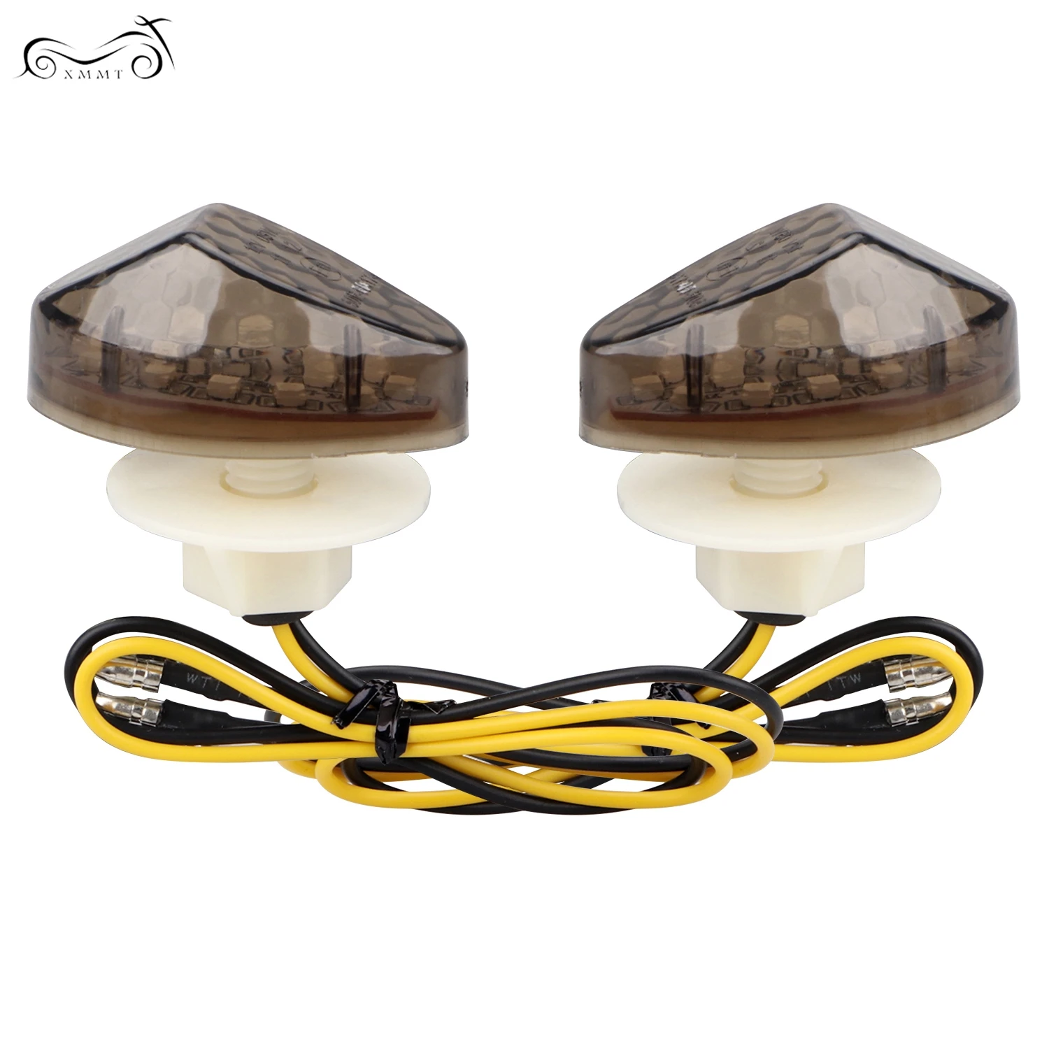 2 шт. 10 мм дым светодиодный утапливаемый поворотный сигнал янтарсветильник