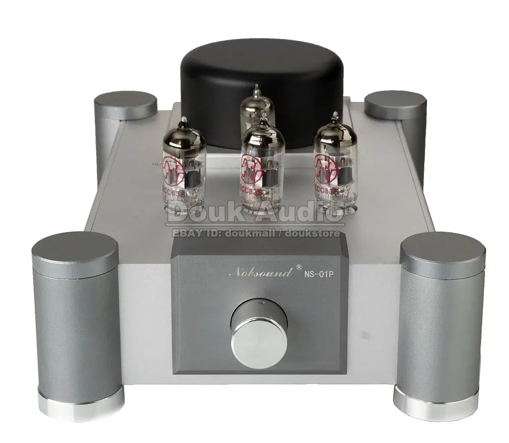 Douk audio 12AX7 вакуумный ламповый предусилитель аудио стерео Hi-Fi одиночный ламповый усилитель предусилитель Ref Marantz 7 - Цвет: JJ ECC83 Version