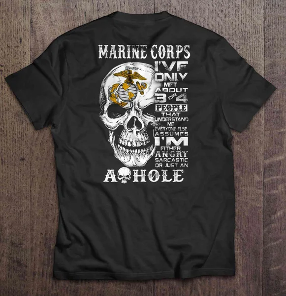 

Marine Corps I've Only Met About 3 Or 4 People That Understand Me Skull Version - T-shirts