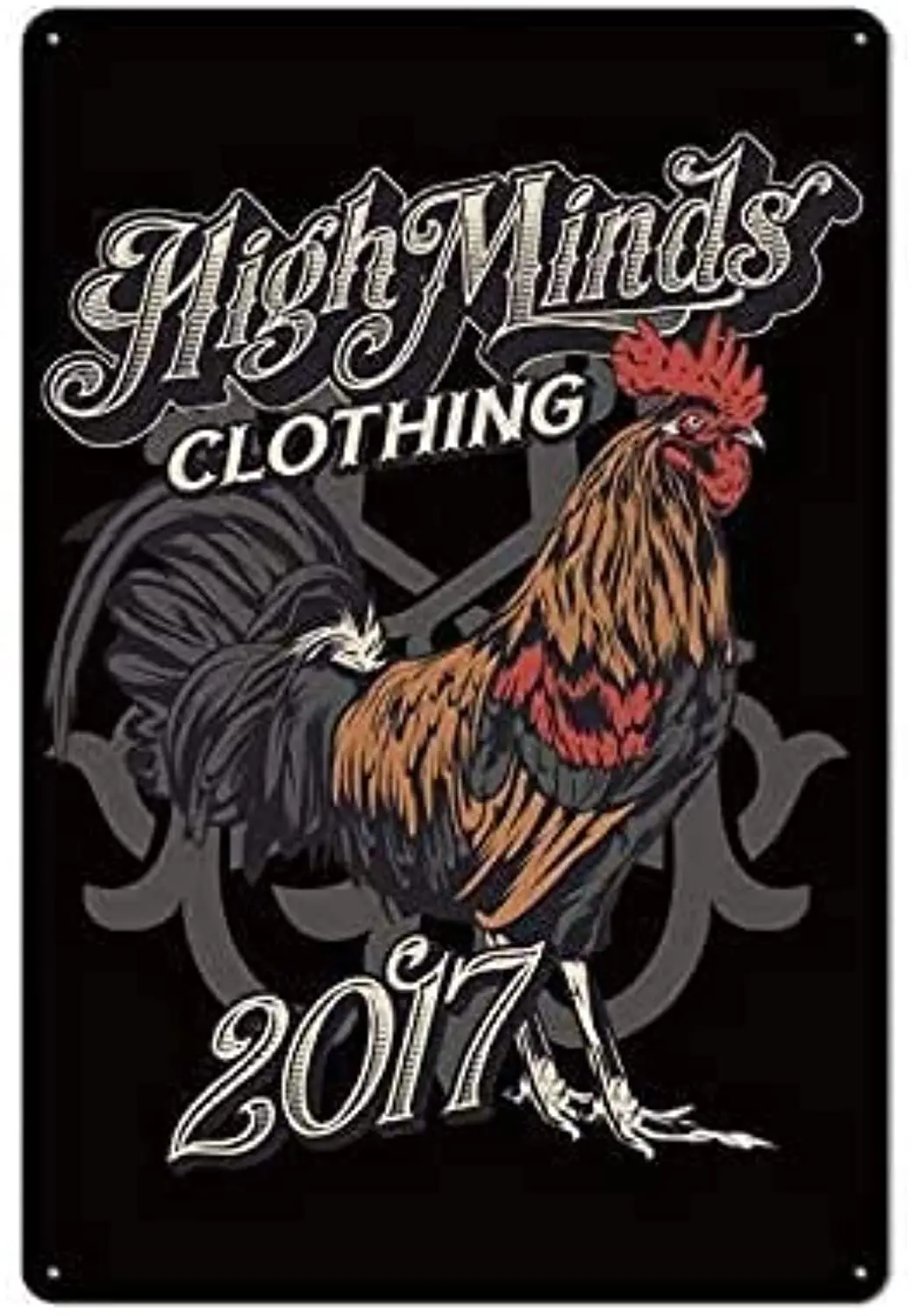 

Great Tin Sign Aluminum Metal Sign 12"x 8"Highminds Clothing 2017 Plaque Poster for Cafe Bar Pub Home Wall Decor Art Tin Sign