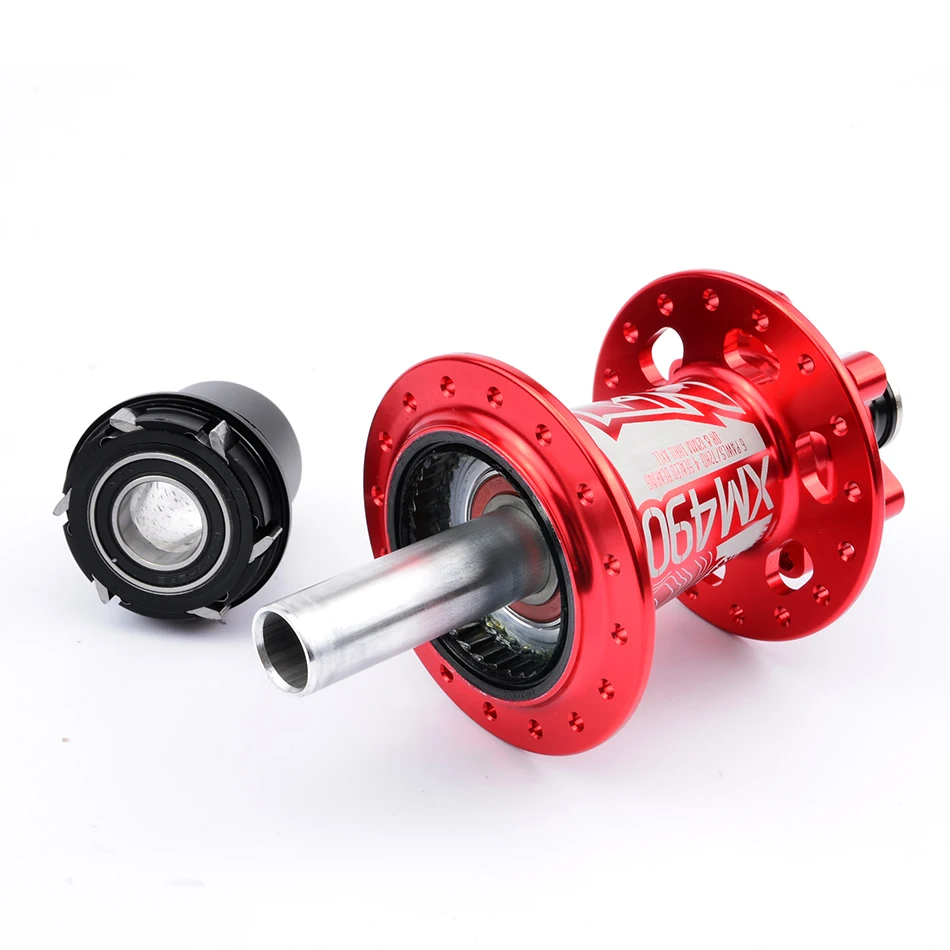 Ступица велосипедная Koozer XM490 4 подшипника 141X10 148X1 2 дисковых тормоза 32 отверстия |