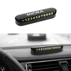 Автомобильный карточка с телефоном для временной парковки номер карты пластина Стикеры для Nissan Micra K11 K12 K13 K14 автомобиль-Средства для укладки волос