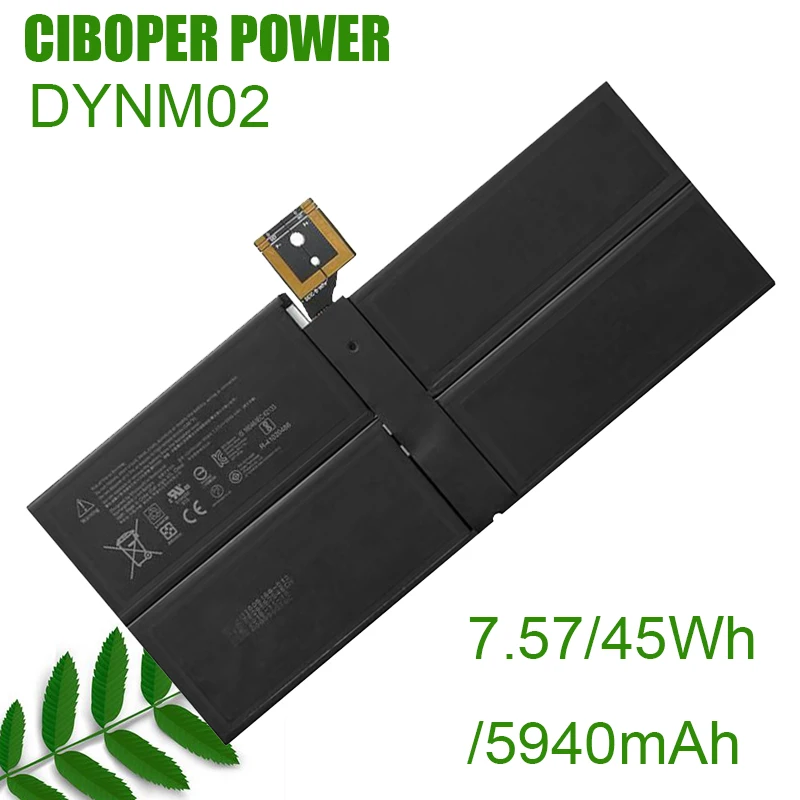 

CP Оригинальный аккумулятор для планшета G3HTA038H DYNM02 7,57 в 45 Вт/ч 5940 мА/ч для планшета серии Surface Pro 5 1796