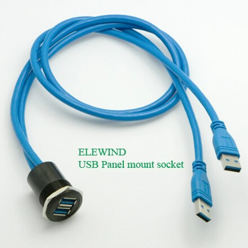 USB3.0 круглый разъем для монтажа в панель мужского и женского пола high speed usb порт