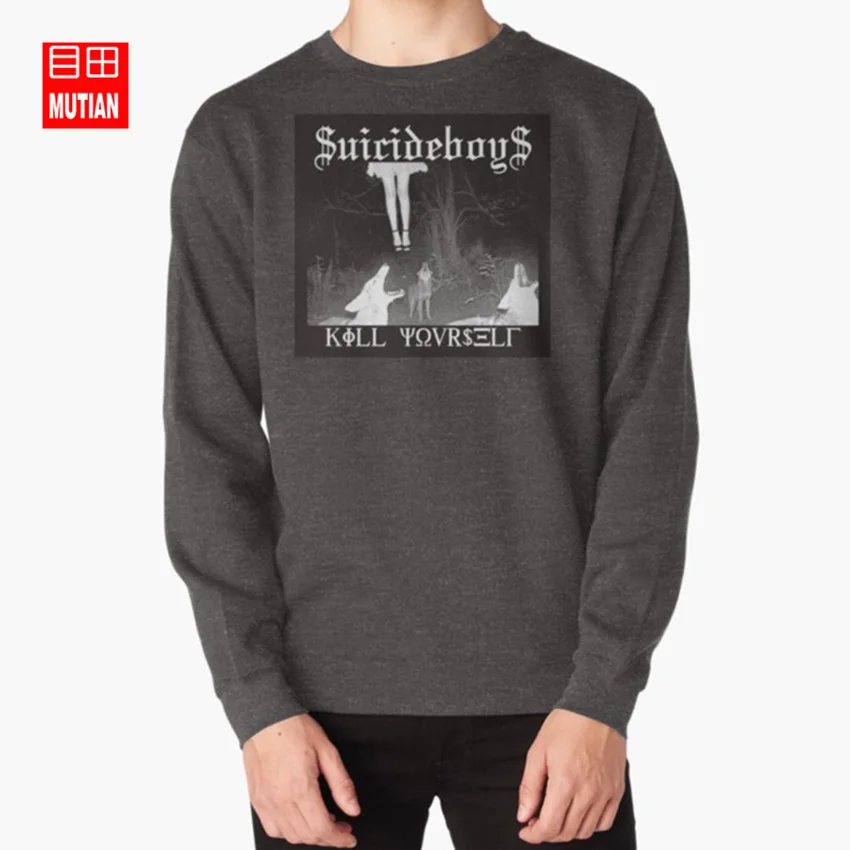 darkgrey-sweatshirt Толстовки с капюшоном «Untitled» для мальчиков-самоубийц; uicideboy suicideboys; g59 - Цвет: darkgrey-sweatshirt