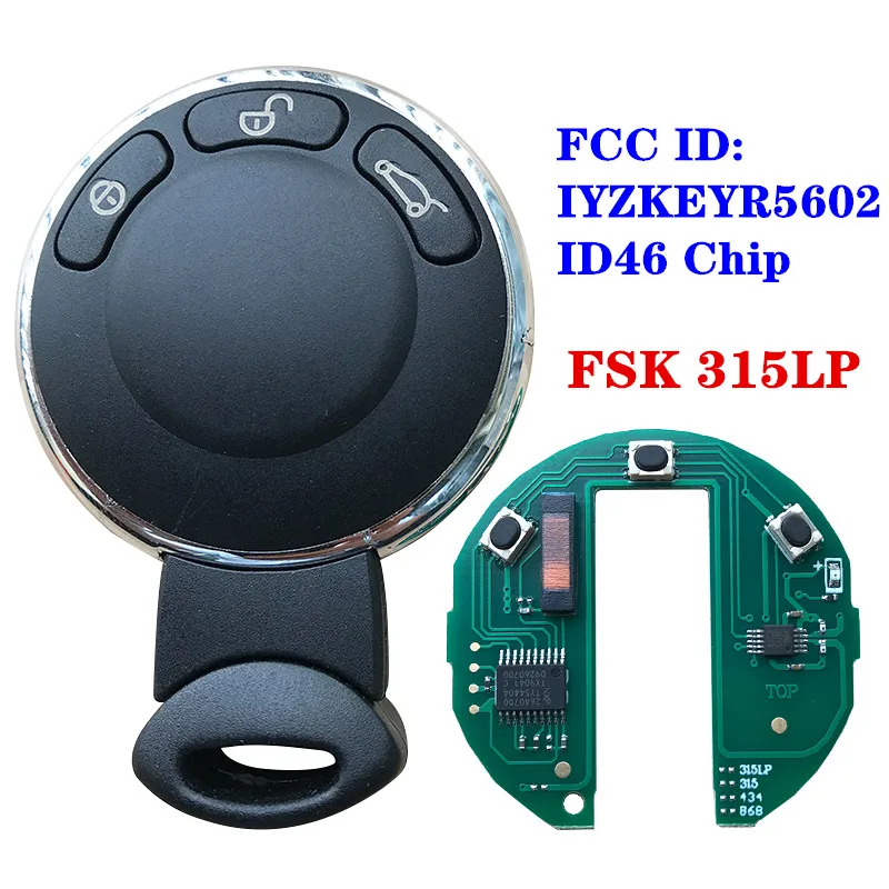 Умный дистанционный ключ без ключа управления входом ASK 315 МГц FSK 433 868 ID46 чип Uncut Blade