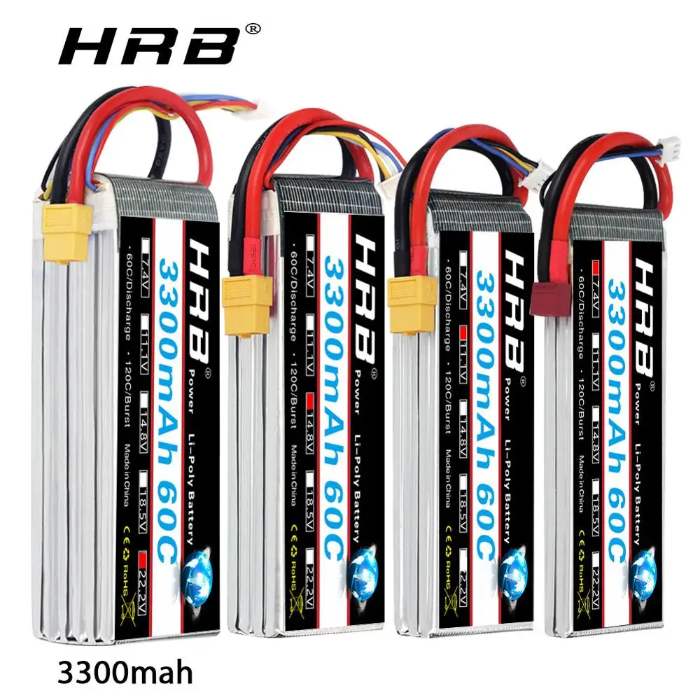 Аккумулятор HRB Lipo 3S аккумулятор для квадрокоптера вертолета 6S 3300 мАч 7 4 В 11 1 14 8 в 18