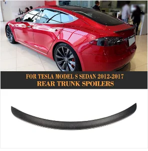 Спойлер на задний багажник, крыло для Tesla Model S Sedan 60 70 75 85 90 D P85D P90D P100D 2012- матовый глянцевый спойлер из углеродного волокна