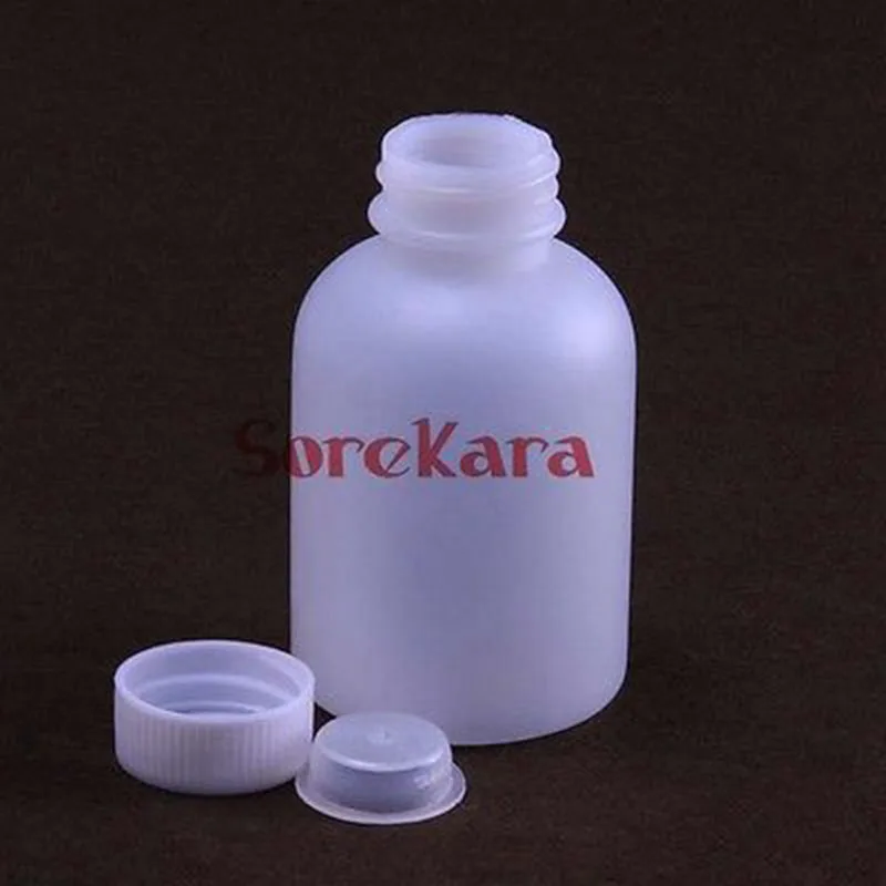 Белая пластиковая стеклянная бутылка 150 мл флакон для образцов крышка винтовая