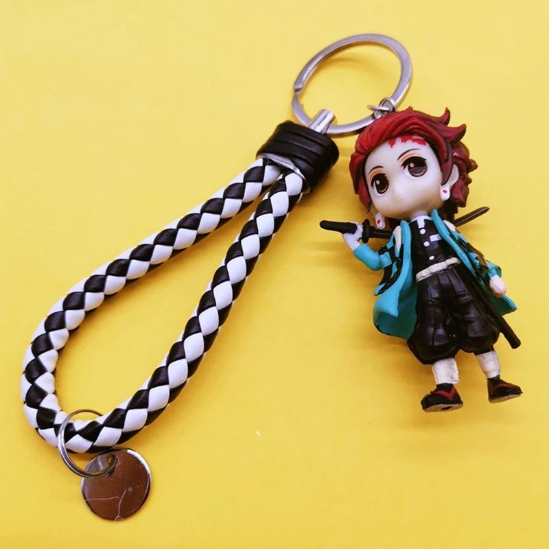 Брелок для ключей ПВХ брелок с куклой рассекающий демонов киметсу No Yaiba Kamado Tanjirou