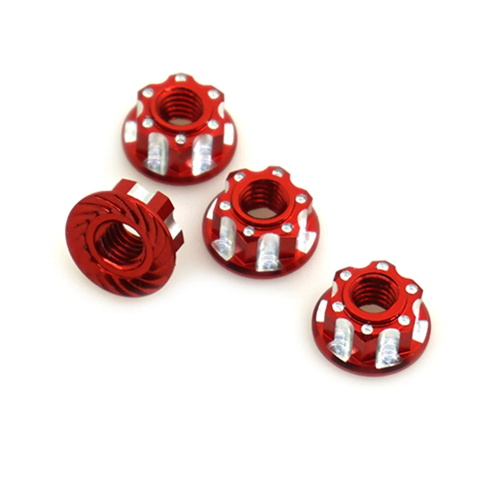 AXSPEED 4 шт. M4 резьба Nyloc шестигранные блокировочные гайки для HSP Sakura D3 D4 1/10 RC Rock Crawler