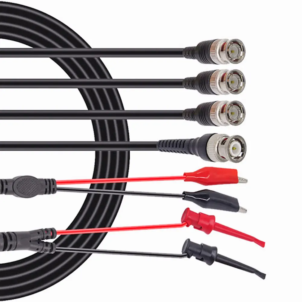 

2021 New P1260 Coaxial Cable Test Lead Chip Testing Kit BNC to BNC Crocodile Hook&Alligator Clips for WiFi Wireless Equipments