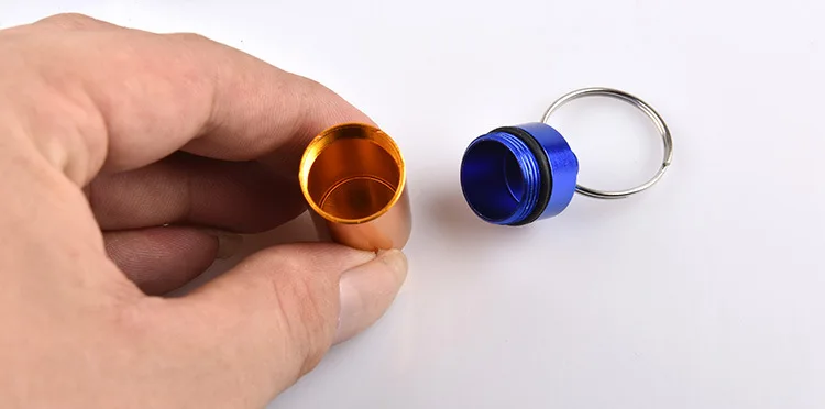 8 шт/партия микро 6 цветов таблетница контейнер для денег Гео кэш Geocaching брелок держатель, цвет случайный GYH
