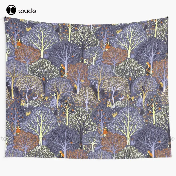 

Magical Forest In Blue Tapestry Wall Tapestry For Living Room Tapestry Wall Hanging For Living Room Bedroom Dorm Room Home Decor