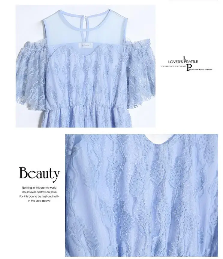 

Plus Size xl-4xl Women Lace Dress A-Line Long Maxi Dress Sexy Holiday Party Dresses Off-Shoulder Mesh Summer Dress Big Size