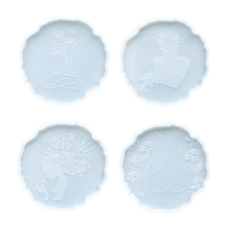 

Human Body Tea Tray Coaster Mould Silicone Mold Making Coaster Resin Mold