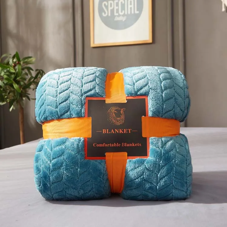 peacock blue Фланелевое плюшевое теплое одеяло, офисное одеяло, клетчатое домашнее постельное белье, простыня, покрывало для путешествий, уличное одеяло s - Цвет: peacock blue