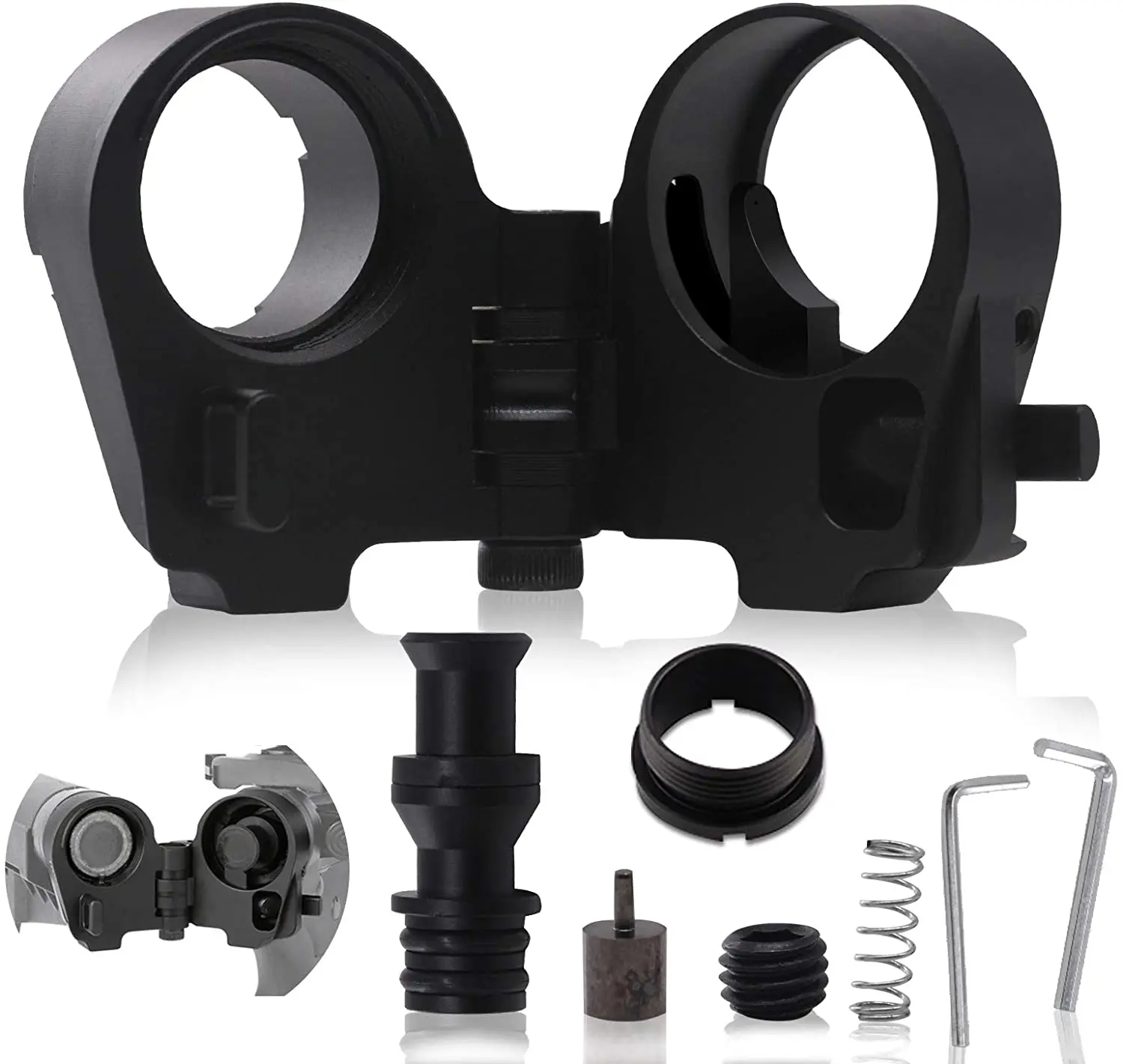 

Tactical Gen 3-M AR Folding Stock Adapter Parts M4/M16 AR15 AR10 Rifle Receiver Extension Hunting Accessories Metal Black GPRE1