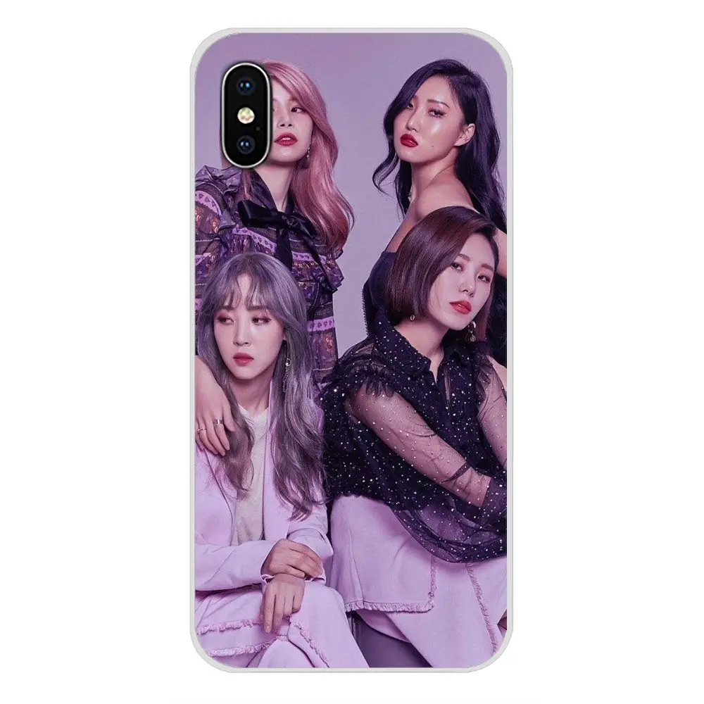 Аксессуары чехлы для телефонов Mamamoo KPOP girls Apple iPhone X XR XS MAX 4 4S 5 5S 5C SE 6 6S 7 8 Plus ipod touch