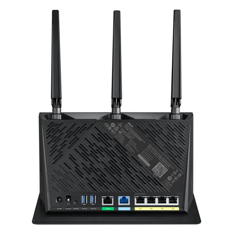 Игровой роутер ASUS ROG RT-AX86U AX5700 5700 Мбит/с двухдиапазонный WiFi 6 802.11ax до 2500 кв. футов и 35
