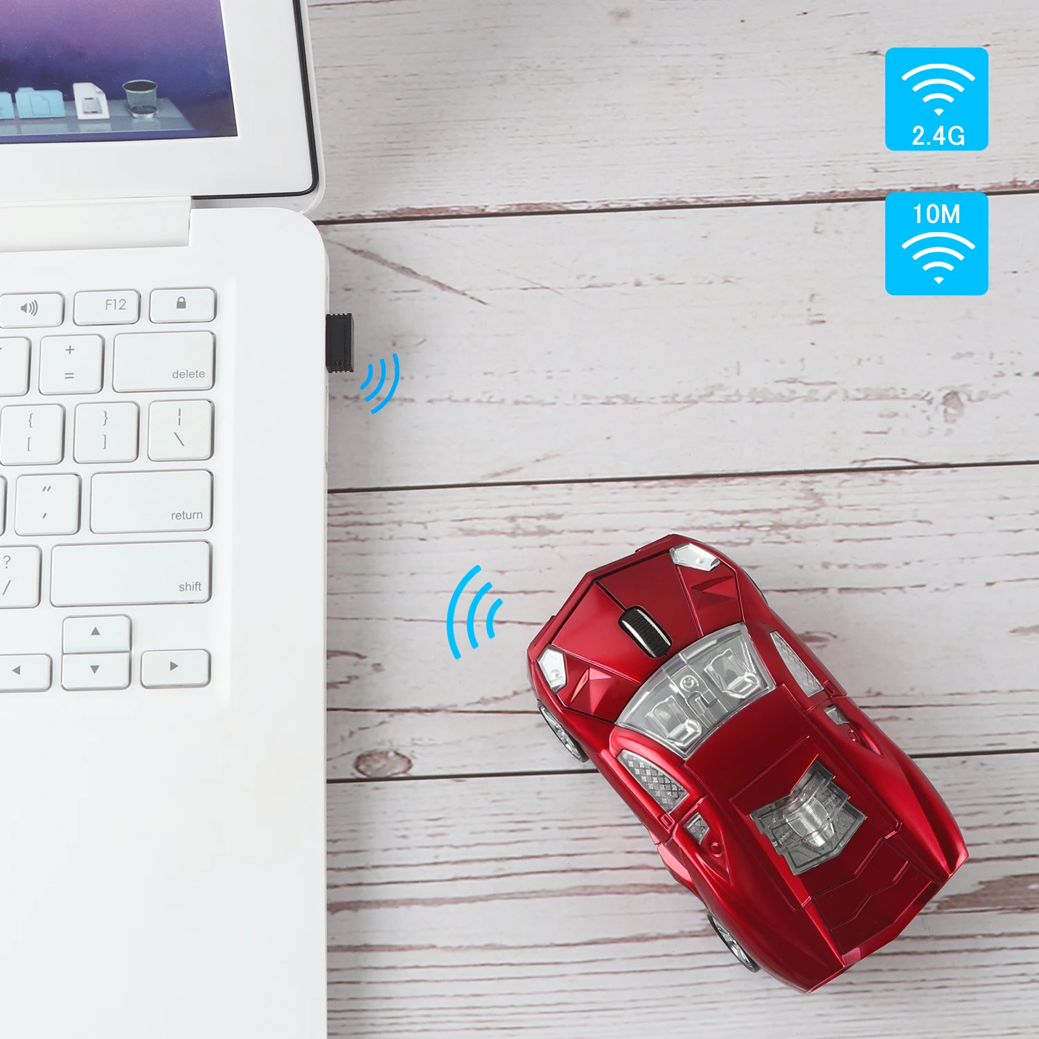 Беспроводная оптическая мини-мышь 1600DPI USB эргономичная игровая мышь для ноутбука