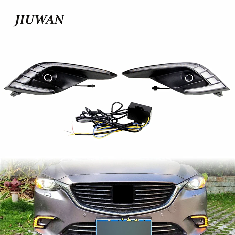 

2 предмета прочный Автомобильные фары дневного света светильник Противотуманные фары Поворотная сигнальная лампа дальнего света светильн...