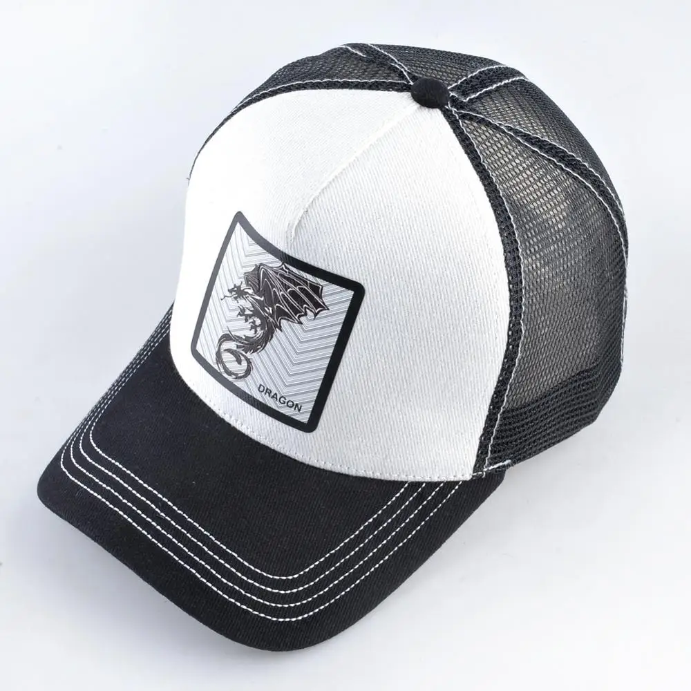 Мужская бейсболка модная кепка с драконом патч на каждый день хлопок папа шапки