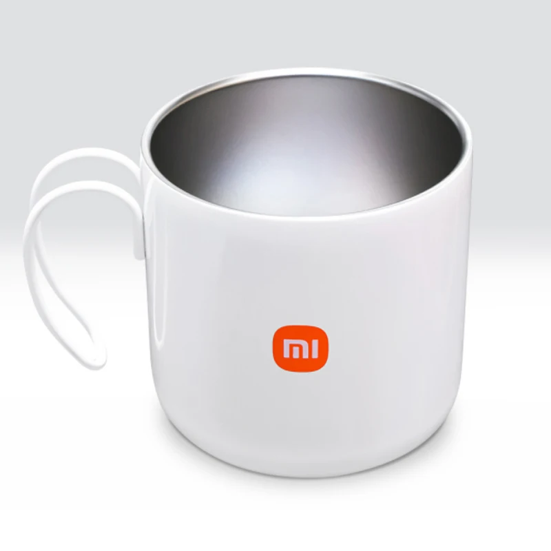Оригинальные кружки из нержавеющей стали Xiaomi на заказ белые многоразовые чашки