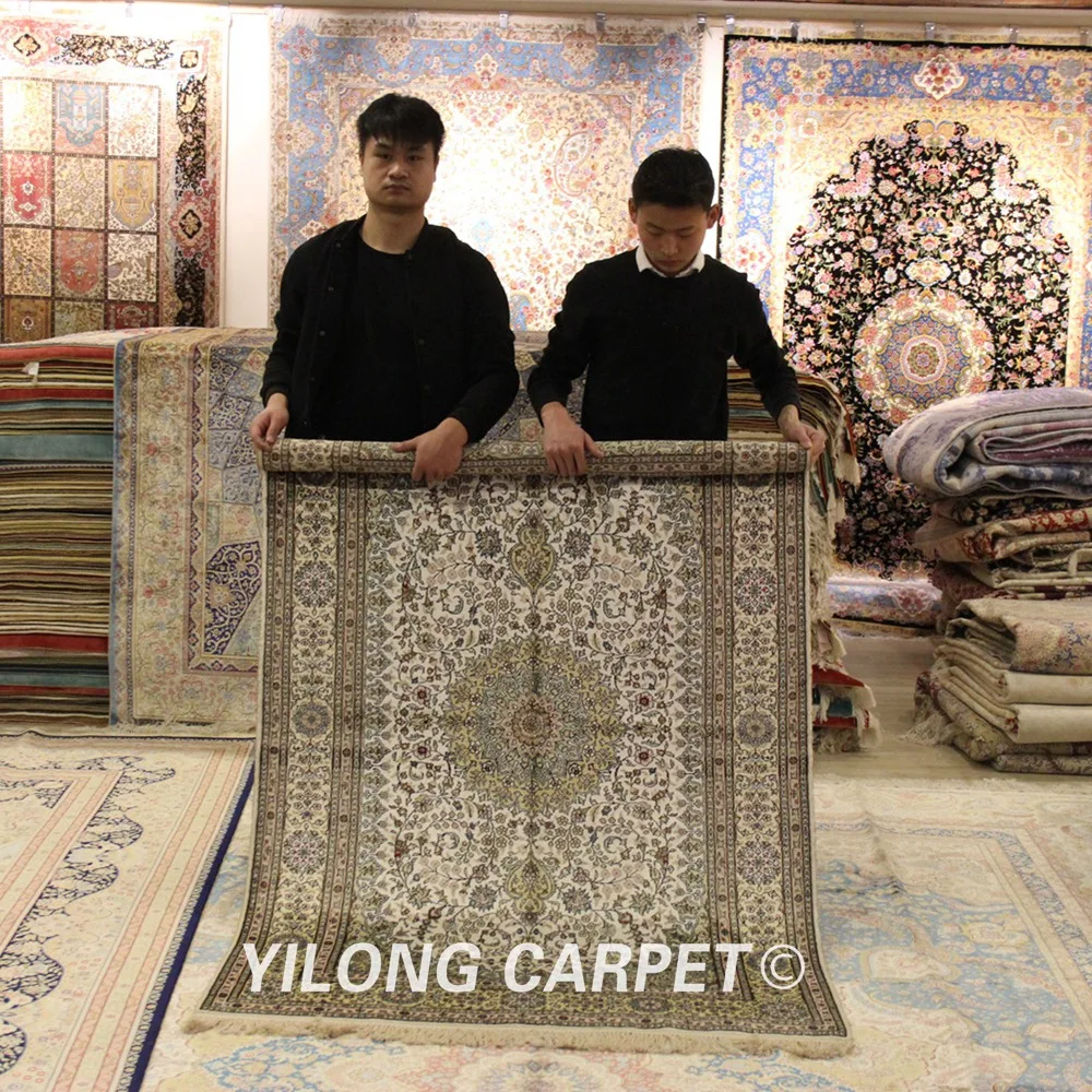 

YILONG 4 'x 6' Античный Тебриз Vantage ковер турецкий Кашмир восточные ковры (WY344A4x6)