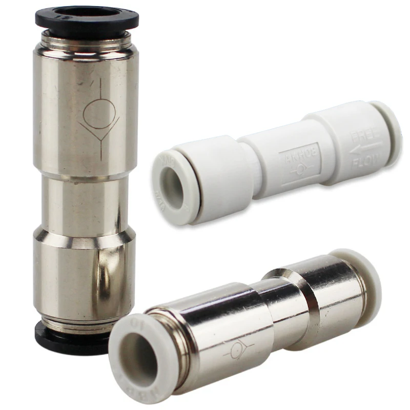 Обратный пневматический клапан односторонний обратный прямая трубка для шланга