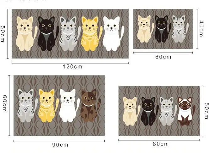 30 напольных ковриков с изображением животных кошек напольные коврики для ванной