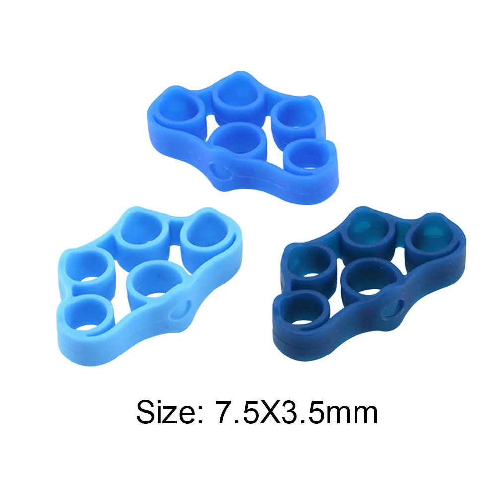 

3pcs Hand Gripper Silicone Finger Expander Exercise Wrist Strength Trainer Finger Exerciser Resistance Bands