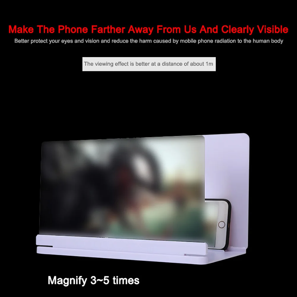 10 дюймов 3D мобильный увеличитель для экрана телефона усилитель складной HD