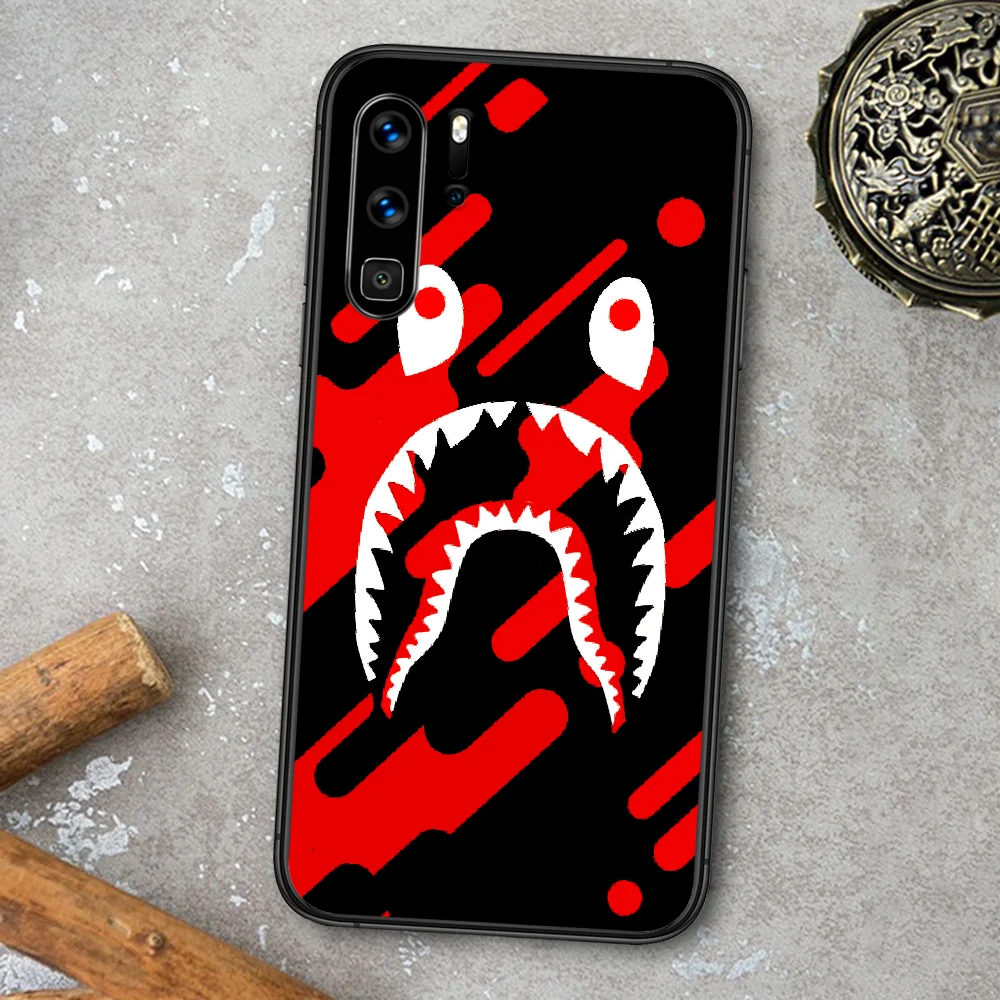 

Japanese Fashion B-BAPEs Phone Case For Huawei P Mate Smart 10 20 30 40 Lite Z 2019 Pro black Waterproof Pretty Back 3D Cover