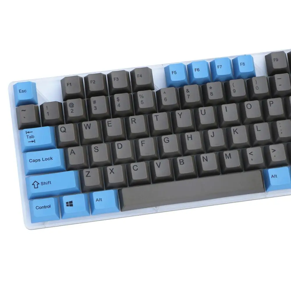 Синий и серый микс keycap 108/133 клавиши PBT Вишневый профиль сублимированный MX