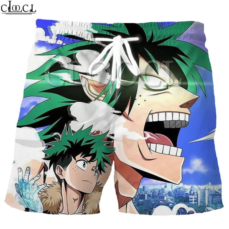 

CLOOCL Anime My Hero Academy Men Shorts 3D Print 2021 New Summer Leisure Sport Hip Hop Harajuku Style Fashion Wild