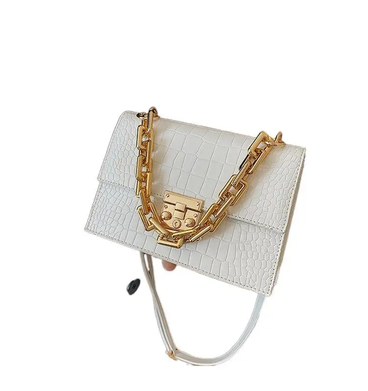 

Fashion bag women 2021 new PU messenger bag shoulder fashion portable chain small square bag