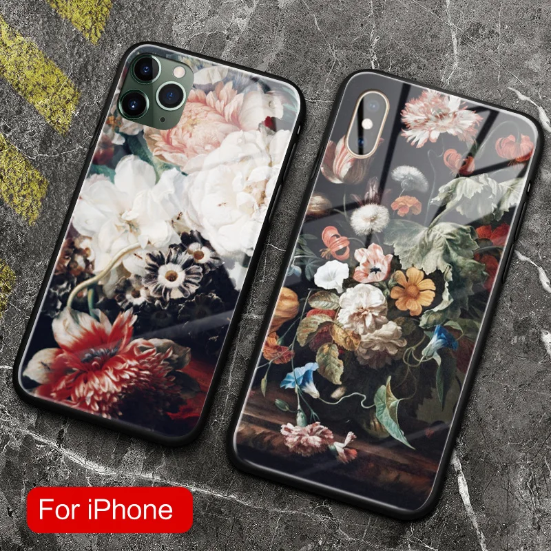Эстетический цветочный Рисунок Мягкий силиконовый чехол для телефона из