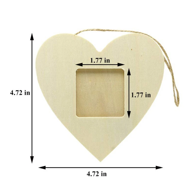 DIY маленький дом сердце пятиконечная звезда форма фоторамка деревянные рамки