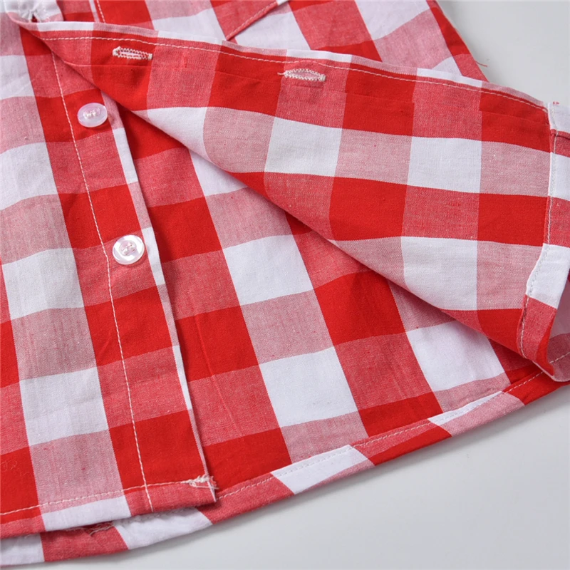 New Summer Baby Boy Gentlemen Clothes Set Plaid Bow Tie Shirts Top Overalls Suspender Pants Shorts 2PCS Outfit Kid Party |