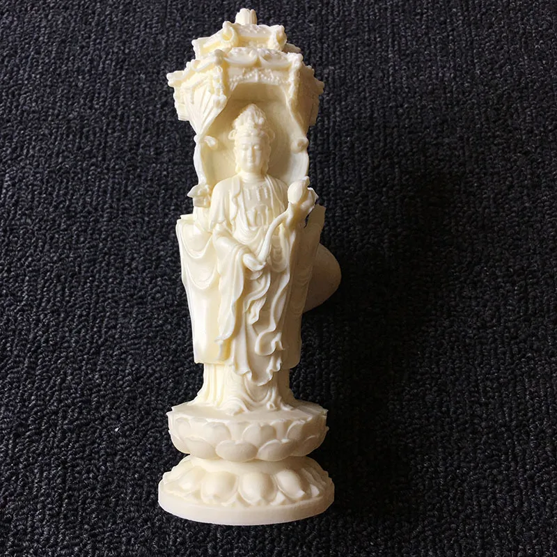 Ручной резной трехмерный стереоскопический три-лицом будды скульптура в стиле