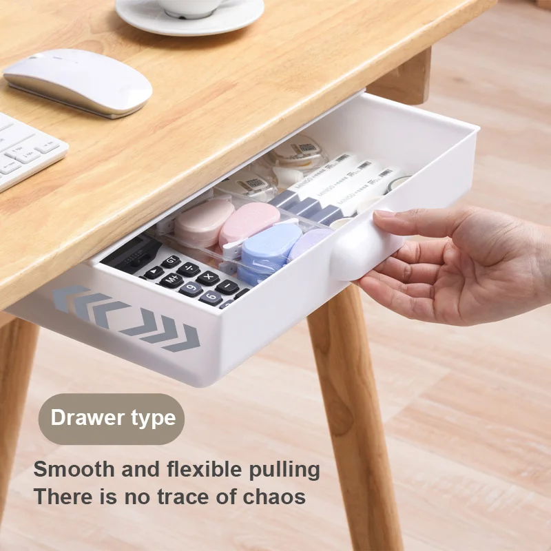 

Тип Ящика под столом ящик для хранения клей коробка для офиса ручка держатель сортировочная коробка кухонный нож вилка лоток для хранения о...