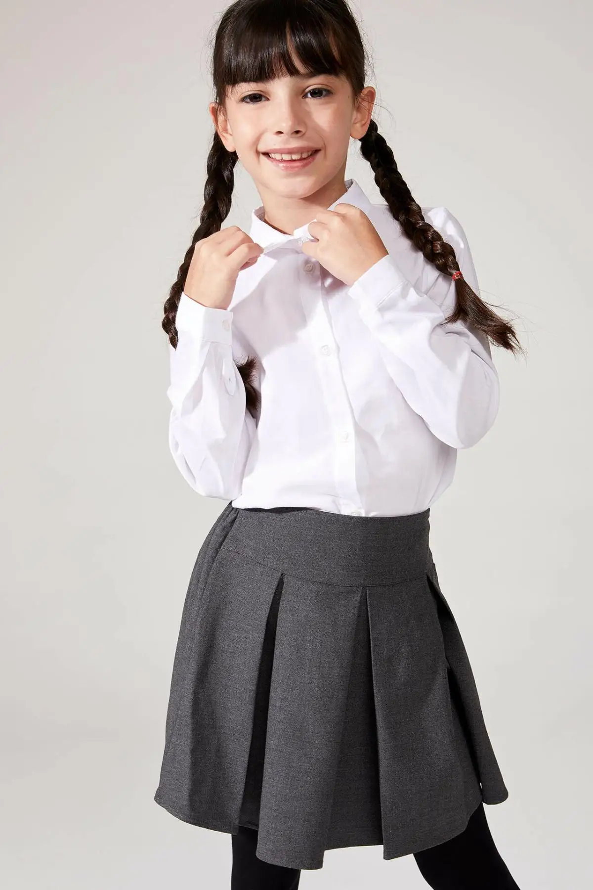 DeFacto/весенние белые рубашки для девочек торжественные детские осенние Shirt-K9023A619AU